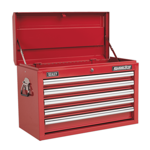 Topchest 5 Drawer with Ball Bearing Slides - Red (AP33059) Topchest 5 Drawer with Ball Bearing Slides - Red (AP33059)