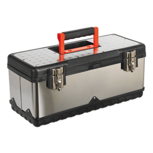 Stainless Steel Toolbox 505mm with Tote Tray (AP505S)