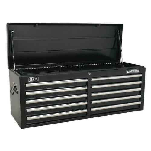 Topchest 10 Drawer with Ball Bearing Slides - Black (AP5210TB)