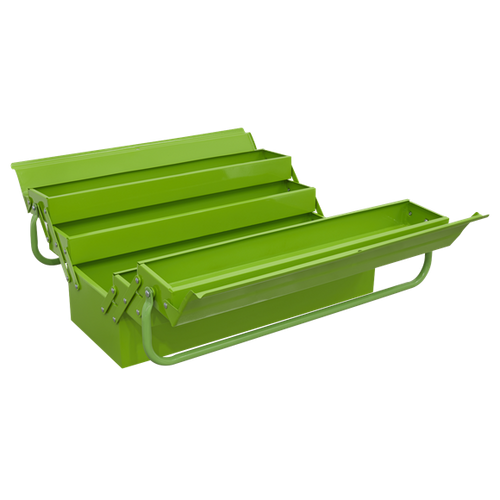 Sealey Cantilever Toolbox 4 Tray 530mm Hi-Vis Green (AP521HV)