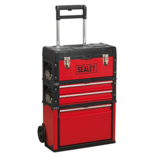 Mobile Steel/Composite Toolbox - 3 Compartment (AP548)