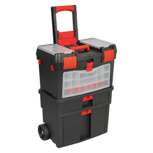 Mobile Toolbox with Tote Tray & Removable Assortment Box (AP850)