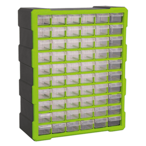 Cabinet Box 60 Drawer - Hi-Vis Green/Black (APDC60HV)