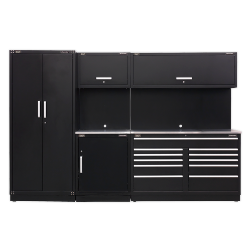 Premier 3.3m Storage System - Stainless Worktop (APMSCOMBO2SS)