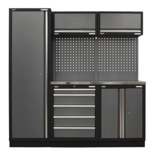 Superline Pro 2.0m Storage System - Stainless Worktop (APMSSTACK02SS) Superline Pro 2.0m Storage System - Stainless Worktop (APMSSTACK02SS)