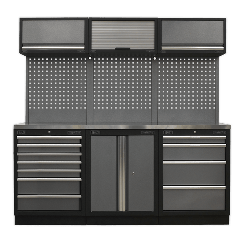 Sealey Superline Pro APMSSTACK07SS 2.04m Modular Storage System - Stainless Worktop