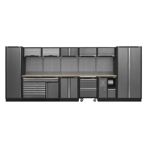 Sealey Superline Pro APMSSTACK15W 4.92m Modular Storage System - Pressed Wood Worktop