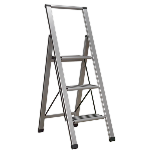 Aluminium Professional Folding Step Ladder 3-Step 150kg Capacity (APSL3) Aluminium Professional Folding Step Ladder 3-Step 150kg Capacity (APSL3)