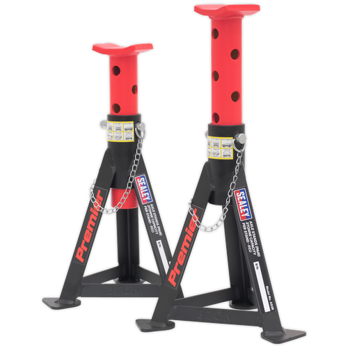 Axle Stands (Pair) 3tonne Capacity per Stand - Red (AS3R)