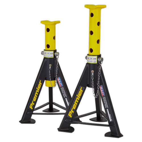 Axle Stands (Pair) 6tonne Capacity per Stand - Yellow (AS6Y)