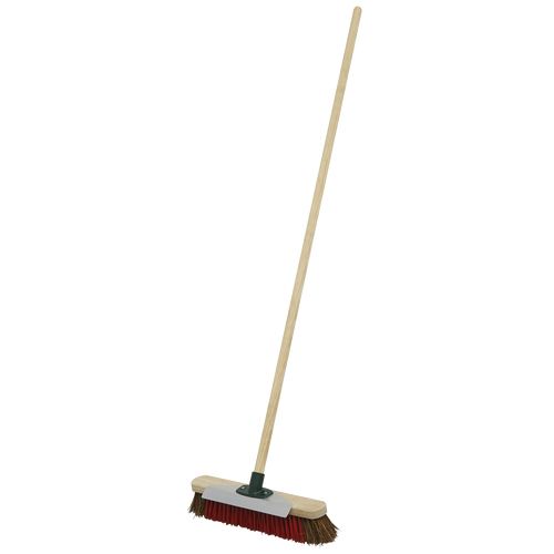 Heavy-Duty Stiff/Hard Bristle Broom with Scraper 16"(405mm) (BM16SC)