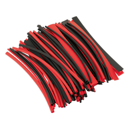 Heat Shrink Tubing Black & Red 200mm 100pc (HST200BR)