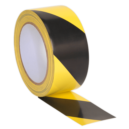 Hazard Warning Tape 50mm x 33m Black/Yellow (HWTBY)