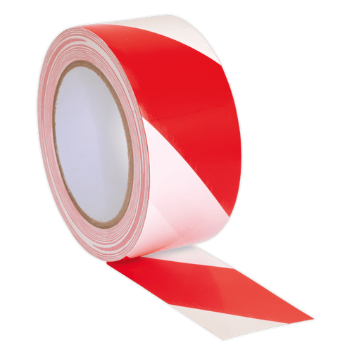 Hazard Warning Tape 50mm x 33m Red/White (HWTRW)