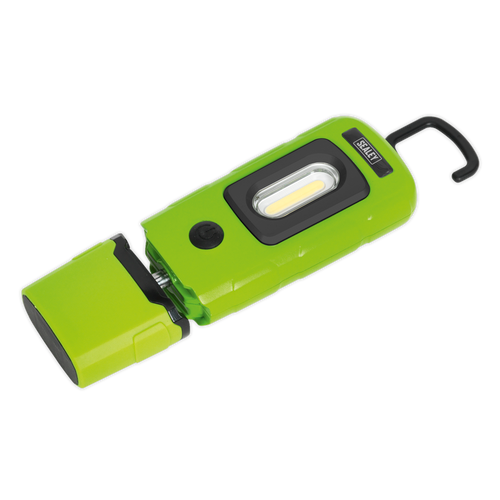 Rechargeable 360¡ Inspection Light 3W COB & 1W SMD LED Green Lithium-Polymer (LED3601G)