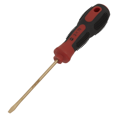 Screwdriver Slotted 3 x 75mm - Non-Sparking (NS092)