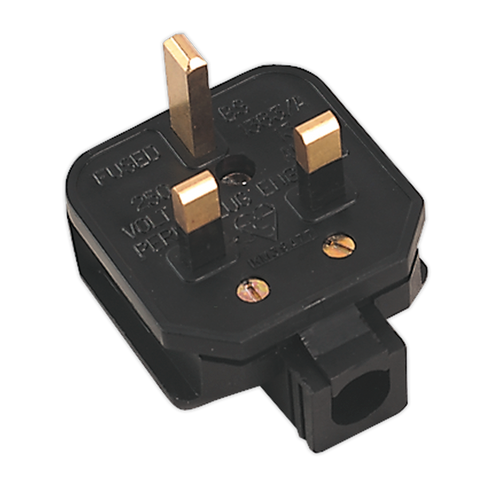 Black 13A heavy-Duty Plug (PL/13/3S)