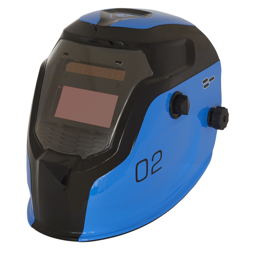 Auto Darkening Welding Helmet - Shade 9-13 - Blue (PWH2)