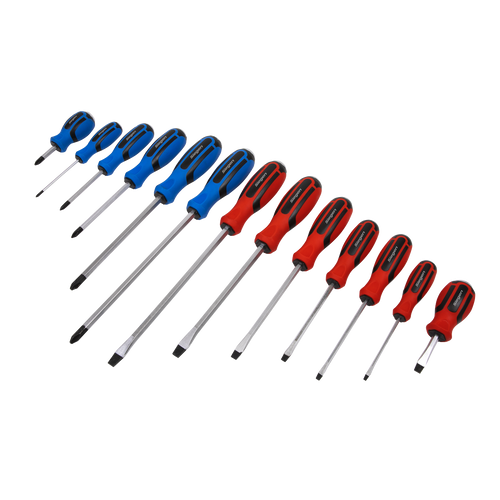 Screwdriver Set 13pc Hammer-Thru (S0754)