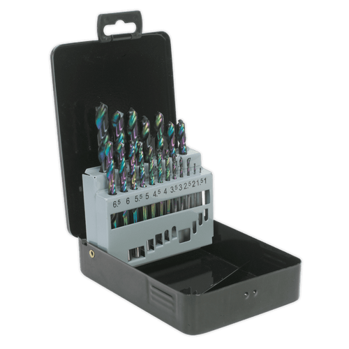 HSS Drill Bit Set 19pc Edge Ground Metric DIN 338 (S0868)