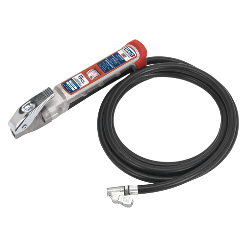 Professional Tyre Inflator with 2.5m Hose & Clip-On Connector (SA37/94)