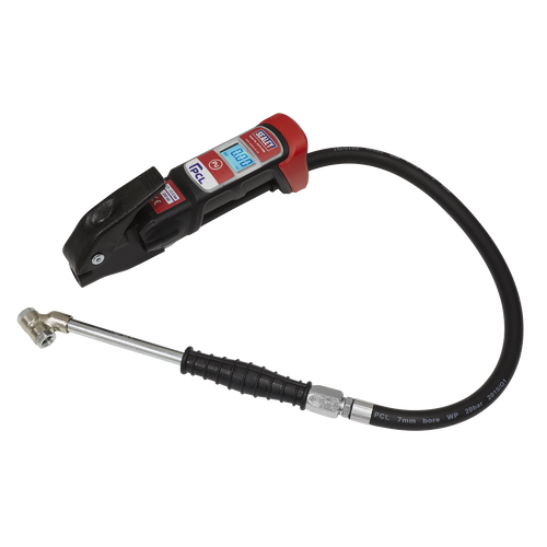 Premier Anodised Digital Tyre Inflator with Twin Push-On Connector (SA37/96B)