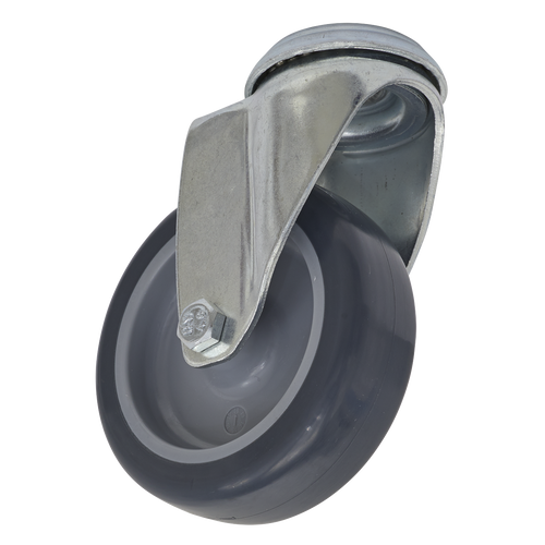 Castor Wheel Bolt Hole Swivel ¯75mm (SCW275SB)