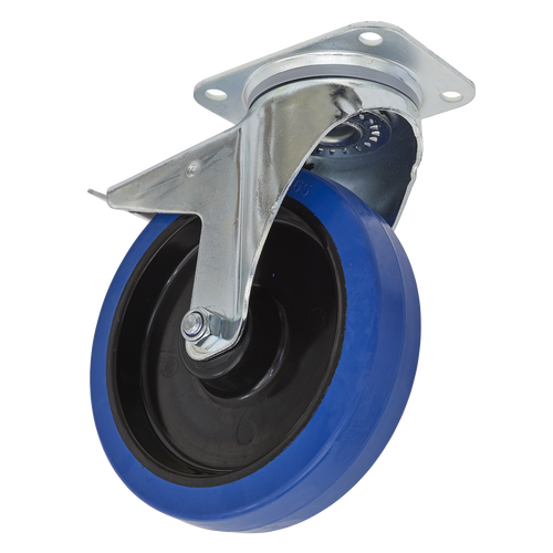 Castor Wheel Swivel Plate with Total Lock ¯200mm (SCW3200SPL)