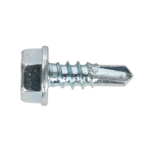Self Drilling Screw 4.2 x 13mm Hex Head Zinc Pack of 100 (SDHX4213)