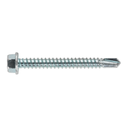 Self Drilling Screw 5.5 x 50mm Hex Head Zinc Pack of 100 (SDHX5550)