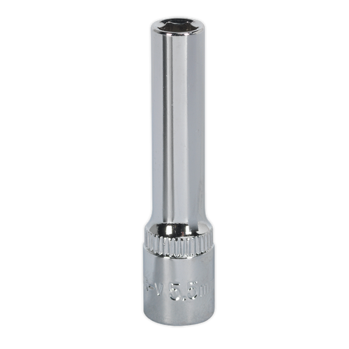 WallDrive¨ Socket 5.5mm Deep 1/4"Sq Drive Fully Polished (SP14055D)