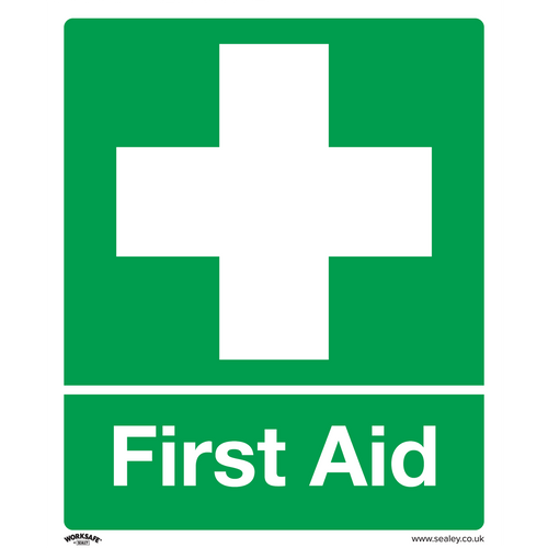 Safety Sign - First Aid - Rigid Plastic (SS26P1)