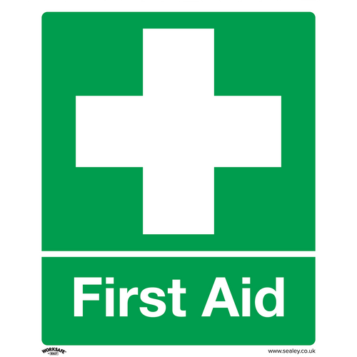Safety Sign - First Aid - Self-Adhesive Vinyl (SS26V1)