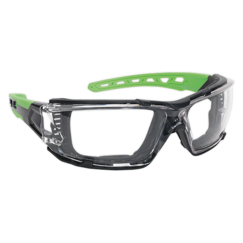 Safety Spectacles with EVA Foam Lining - Clear Lens (SSP68)