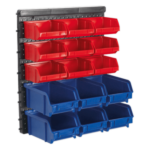 Bin Storage System Wall Mounting 15 Bins (TPS1569WM)