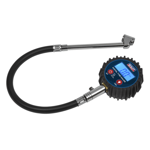 Digital Tyre Pressure Gauge with Twin Push-On Connector (TST003)