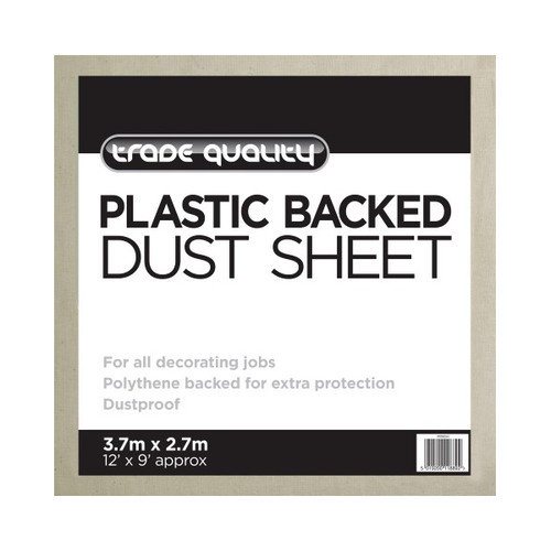 Rodo 12' x 9' Poly Backed Cotton Twill Dust Sheet | PRTRDSH