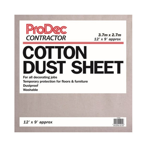 Rodo 12' x 9' Cotton Twill Dust Sheet | 129TRDS