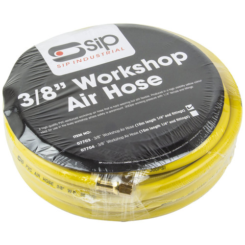 SIP 3/8" 10mtr PVC Workshop Air Hose 07703 SIP 3/8" 10mtr PVC Workshop Air Hose 07703