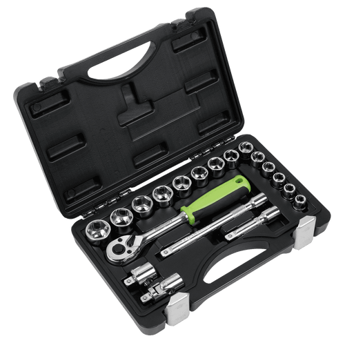 Sealey Socket Set 19pc 3/8"Sq Drive Metric