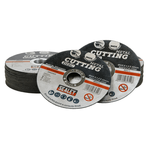 Sealey Cutting Disc ¯115 x 1.2mm ¯22mm Bore - Pack of 50