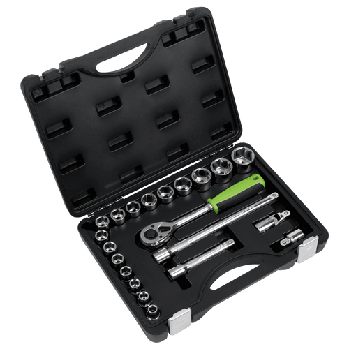 Sealey Socket Set 21pc 1/2"Sq Drive Metric