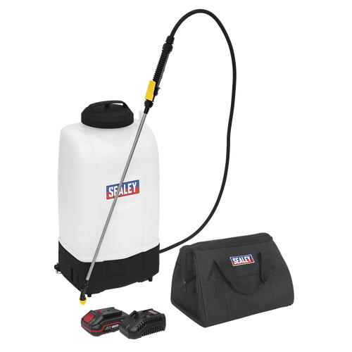 Sealey Cordless Garden Backpack Sprayer 15L 20V 2Ah SV20 Series