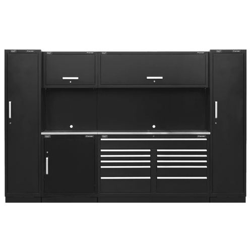 Sealey Premier APMSCOMBO7SS 3.55m Storage System - Stainless Worktop