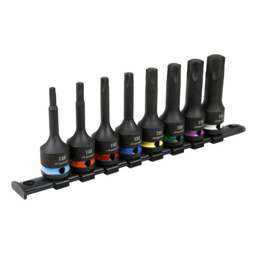 Sealey TRX-Star* Impact Socket Bit Set 8pc 1/2"Sq Drive (AK56002) Sealey TRX-Star* Impact Socket Bit Set 8pc 1/2"Sq Drive (AK56002)