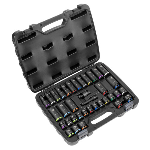 Sealey Impact Socket Set 3/8"Sq Drive 36pc (AK5633M) Sealey Impact Socket Set 3/8"Sq Drive 36pc (AK5633M)