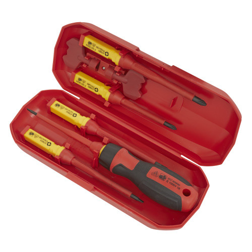 Sealey Screwdriver Set Interchangeable 8pc - VDE Approved (AK61280)