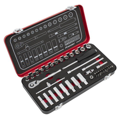 Sealey Socket Set 49pc 1/4"Sq Drive Premier Platinum (AK7920) Sealey Socket Set 49pc 1/4"Sq Drive Premier Platinum (AK7920)