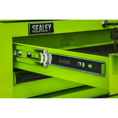 Sealey Mid-Box Tool Chest 2 Drawer with Ball-Bearing Slides - Green/Black (AP26029THV)