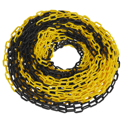 Sealey Safety Chain Black/Yellow 25m x 6mm (BYC25M)